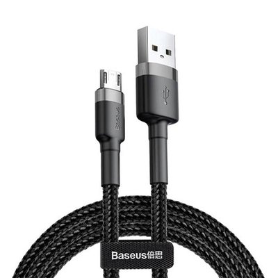 USB Cable Baseus Cafule MicroUSB (CAMKLF-BG1) Black 1m 31290 фото