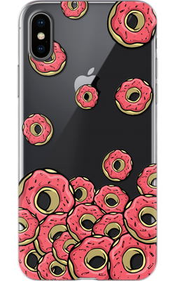 Чохол для iPhone Рожеві пончики 30114 фото