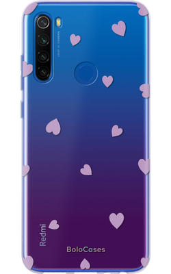 Чохол для Xiaomi з дизайном лавандові серця 30820 фото