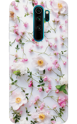 Чохол для Xiaomi Сухоцвіти блідо рожеві з ромашками 27512 фото