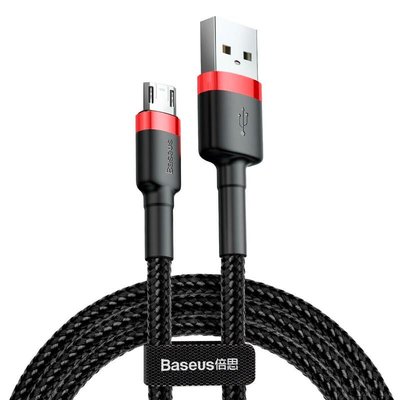 USB Cable Baseus Cafule MicroUSB (CAMKLF-C91) Black\Red 2m 31345 фото