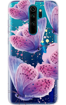 Чохол для Xiaomi Акварельні фіолетові метелики 32106 фото