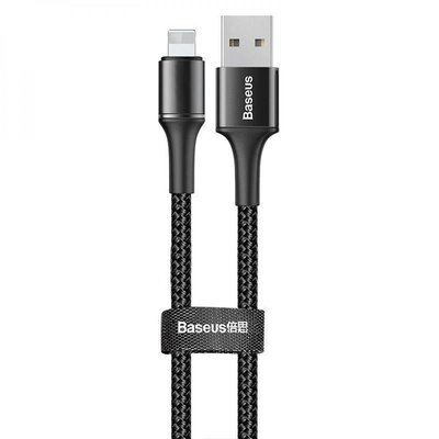 USB Cable Baseus Halo Data Lightning (CALGH-A01) Black 0.5m 31231 фото
