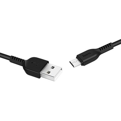 USB Cable Hoco X20 Flash Charged MicroUSB Black 1m 31336 фото