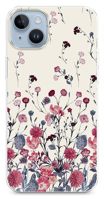 Чохол для iPhone Рожеві падаючі квіти 32460 фото