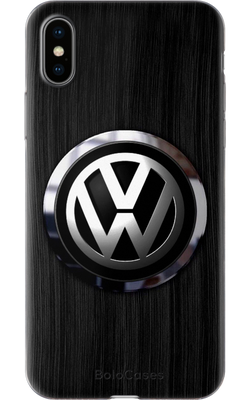 Чохол для iPhone Емблема Volkswagen на дерев'яному фоні 31012 фото