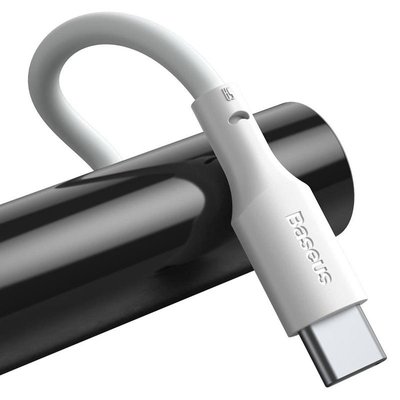 USB Cable Baseus Simple Wisdom Data Cable Kit Type-C (2PCSSet) (TZCATZJ-02) White 1.5m 31315 фото