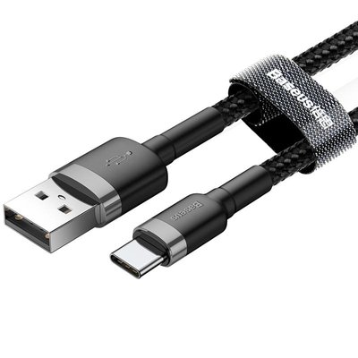 USB Cable Baseus Cafule Type-C (CATKLF-CG1) Black 3m 31327 фото