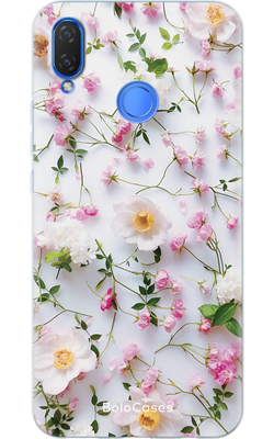 Чохол для Huawei Сухоцвіти блідо рожеві з ромашками 22449 фото