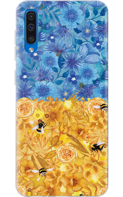Чехол для Samsung Цветочный флаг с пчелками 42675 фото