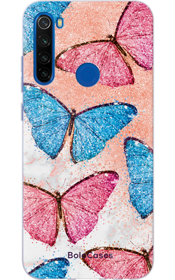 Чохол для Xiaomi з дизайном чарівні метелики та мармур 30772 фото