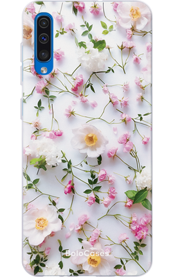 Чохол для Samsung Сухоцвіти блідо рожеві з ромашками 22014 фото