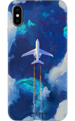 Чохол для iPhone Літак у небі 29835 фото