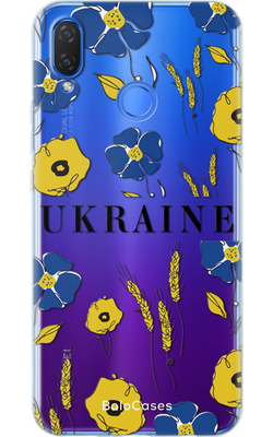 Чехол для Huawei Патриотические цветы Украина 42732 фото