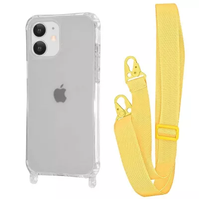 Чохол WAVE Clear Case with Strap Yellow 46053 фото