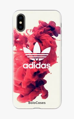 Чехол для iPhone Красная краска с логотипом Adidas 25952 фото