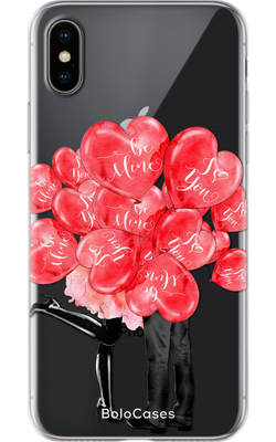 Чехол для iPhone Воздушные шары в виде сердец 29173 фото