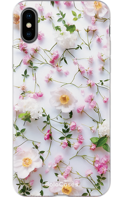 Чехол для iPhone Сухоцветы бледно розовые с ромашками 32470 фото