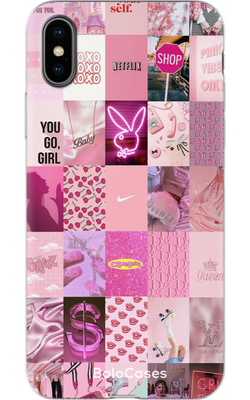 Чехол для iPhone Стикерный Pink Life 30739 фото