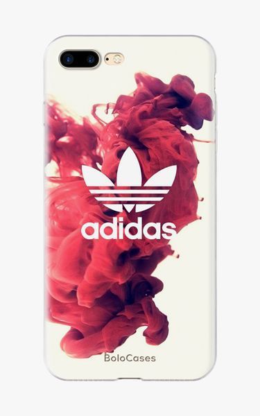 Чохол для iPhone Червона фарба з логотипом Adidas 25952 фото