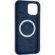 Чехол-накладка Original Full Soft Case (MagSafe) for iPhone Dark Blue 31532 фото 4
