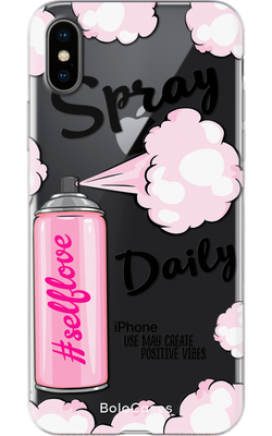 Чехол для iPhone Розовый баллончик с распылением 29214 фото