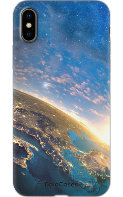 Чехол для iPhone Блестящая планета 29836 фото