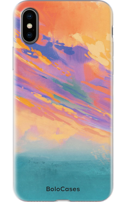 Чохол для iPhone Кольоровий захід сонця 27303 фото
