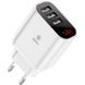 СЗУ 3USB Baseus Mirror Lake Intelligent Digital Display (CCALL-BH02) (3.4A) White 31498 фото 2