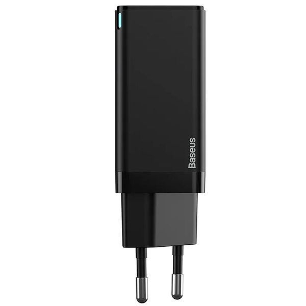 СЗУ 2Type-C Baseus GaN2 Quick Charger 45W + Type-C to Type-C Cable (CCGAN-M01) Black 31494 фото