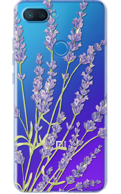 Чехол для Xiaomi с цветочным дизайном Лаванда №136 29699 фото