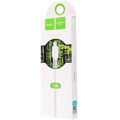 USB Cable Hoco X20 Flash Charged MicroUSB White 1m 31305 фото