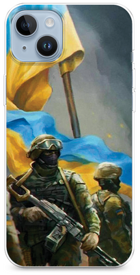 Чохол для iPhone Українські військові 48673 фото