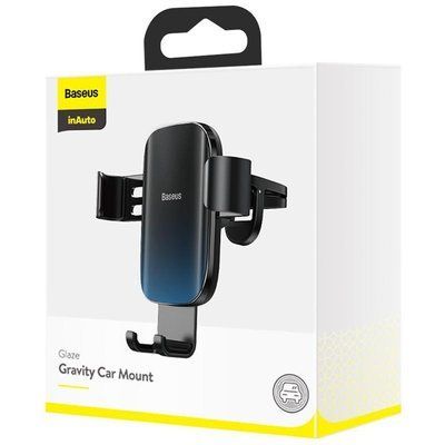 Холдер Baseus Glaze Gravity Car Mount (SUYL-LG01) Black 31687 фото