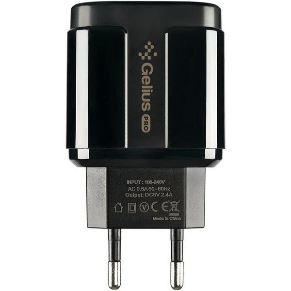 СЗУ Gelius Pro Avangard GP-HC06 2USB 2.4A + Cable MicroUSB Black (12 мес) 31459 фото