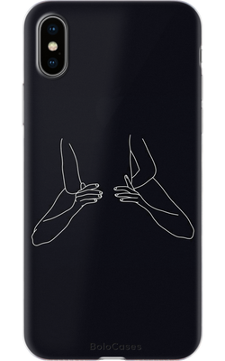 Чехол для iPhone Контур рук на талии 29046 фото