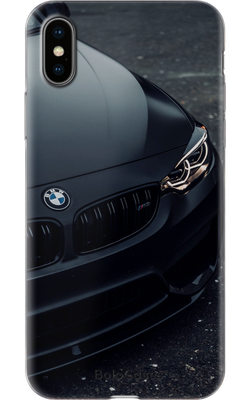 Чехол для iPhone Черный автомобиль BMW 30995 фото