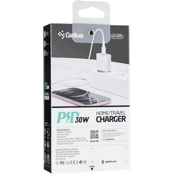 СЗУ Gelius Pro Impulse PD30W GP-HC013 White (12 мес) 31526 фото