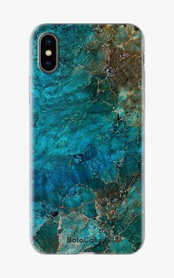 Чохол для iPhone Мармур як морська бірюза 26726 фото