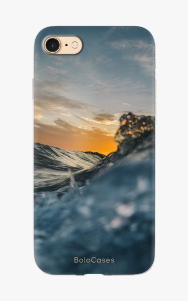Чохол для iPhone Морська хвиля на заході сонця 26588 фото