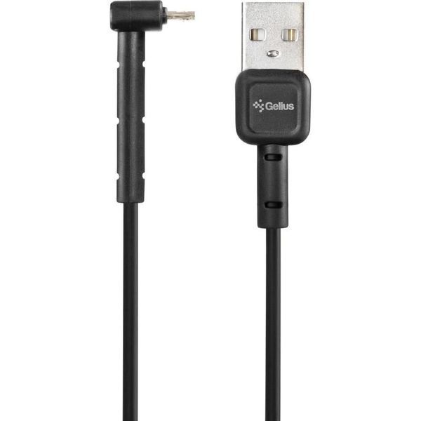 USB Cable Gelius Pro Angle MicroUSB Black 31297 фото