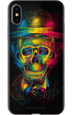 Чохол для iPhone Три кольорових черепа 27309 фото