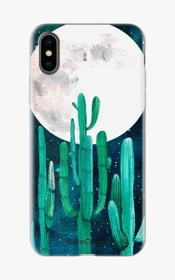 Чохол для iPhone Кактуси та нічне небо 26616 фото