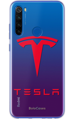 Чехол для Xiaomi с автомобильным дизайном Tesla №14 31181 фото