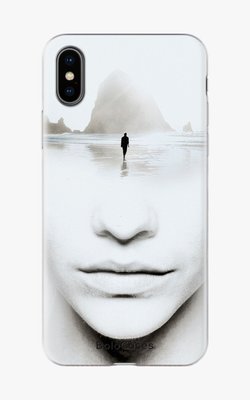 Чохол для iPhone Дівчина з горами та морем 25958 фото