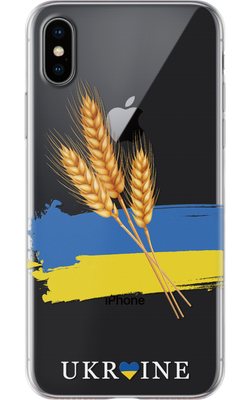 Чохол Ukraine Прапор з колосками для iPhone 32532 фото