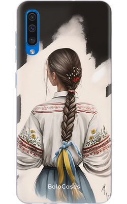Чохол для Samsung Патріотична русява дівчина 42682 фото
