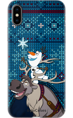 Чехол для iPhone Снеговичок Олаф с другом 32191 фото