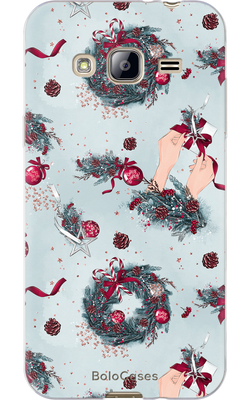 Чехол с Новогодним дизайном №24 для Samsung 28206 фото