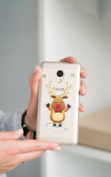 Чехол с новогодним дизайном №5 для Meizu 28352 фото